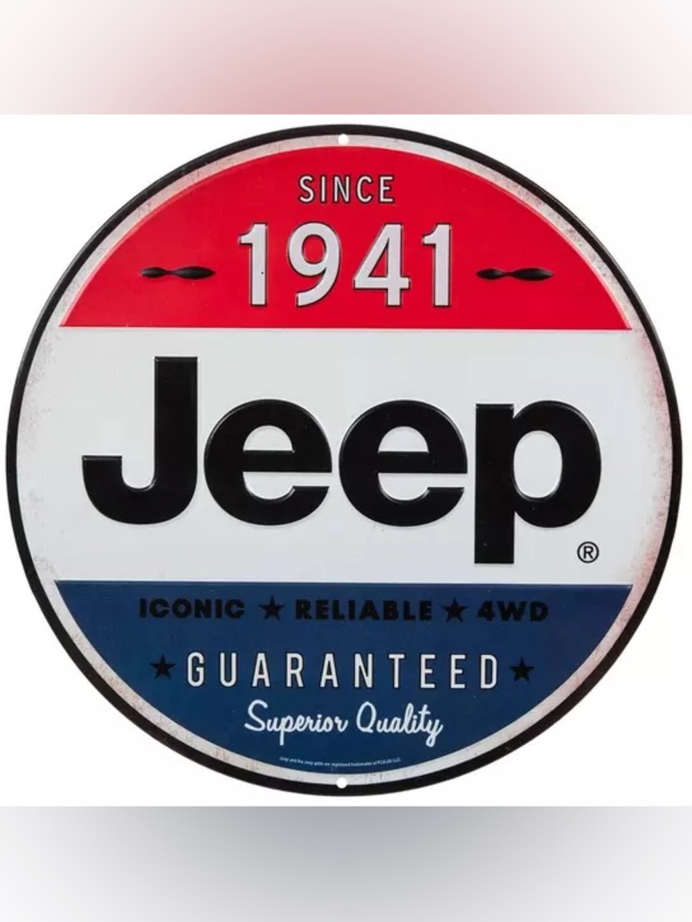 Jeep Metal Sign